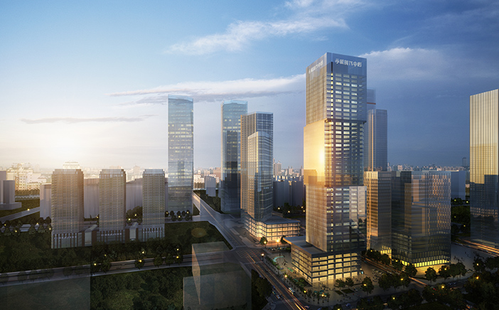 建筑效果圖渲染二：模型渲染圖