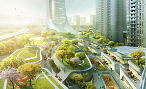 武漢福地星城建筑方案效果圖
